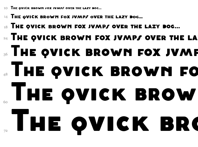 Cocosignum Maiuscoletto font waterfall